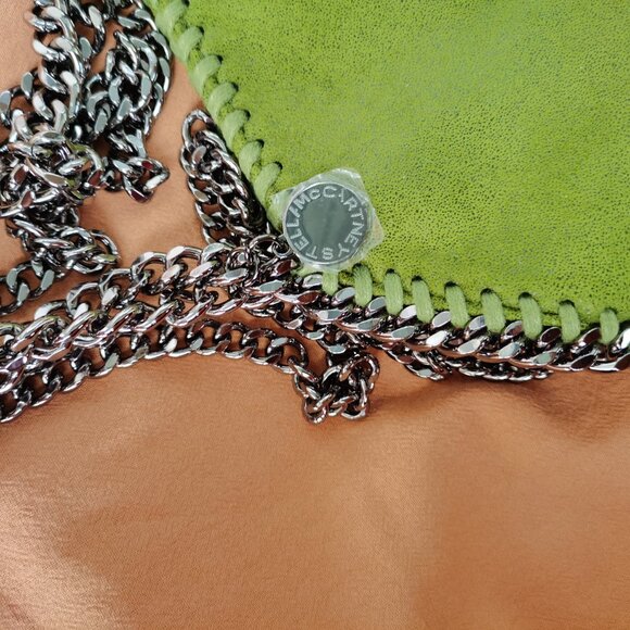 STELLA MCCARTNEY Falabella Tote Bag Teal Kiwi Green - Picture 5 of 10